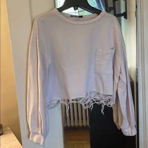 Boohoo cropped sweatshirt